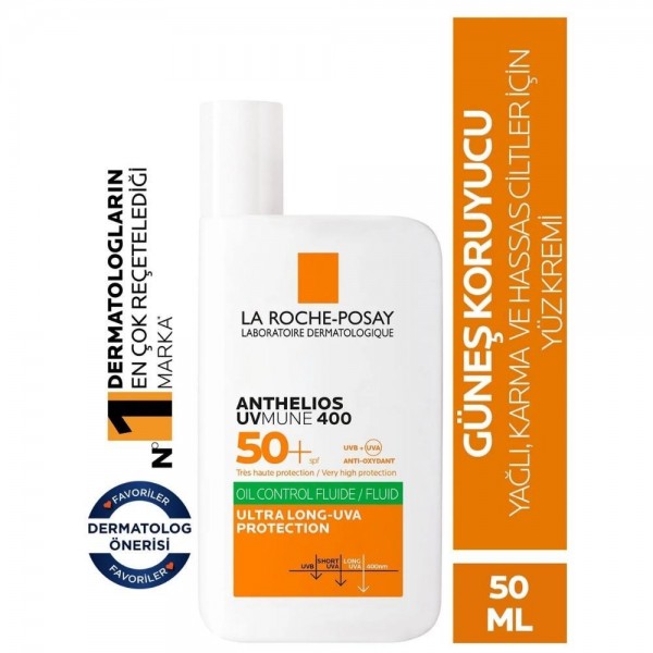 La Roche Posay Anthelios Oil Control Fluid Yüz Güneş Kremi 50 ml